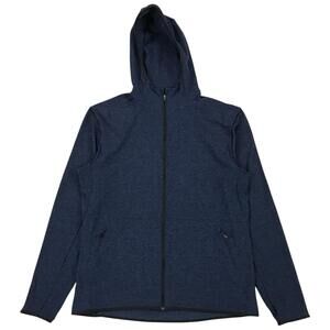 Lululemon Surge Warm Jacket Mens Large L Blue Hoodie Pullover Full Zip Running